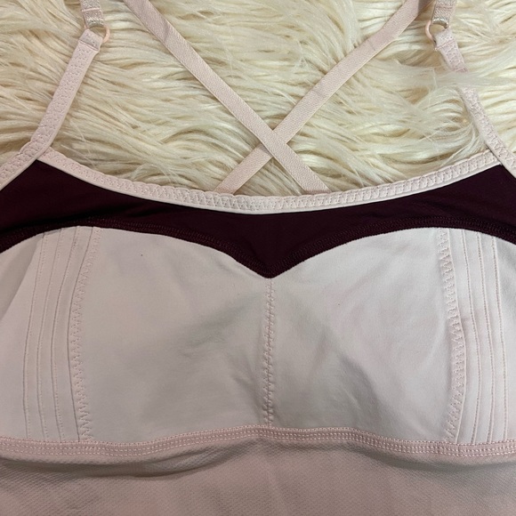 Lululemon hot spell tank - pink RUCHED SIDE - size 4 - Picture 5 of 10